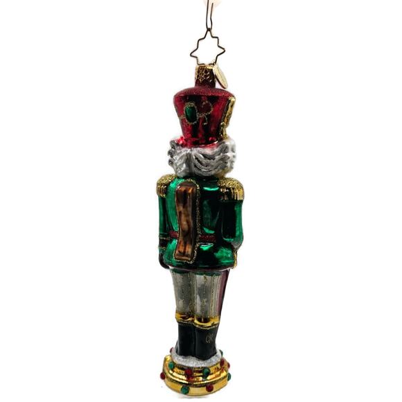 Christopher Radko Attention Tall Nutcracker Soldier Christmas Tree Ornament - Picture 9 of 14